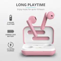 Doprava Zdarma TRUST sluchátka Primo Touch Bluetooth Wireless Earphones - pink