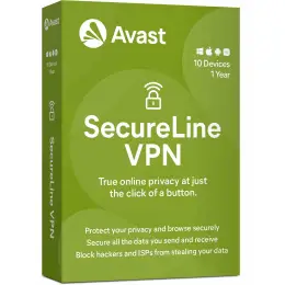 _Nová Avast SecureLine VPN Multi-device 10PC na 12 měsíců Akční Cena