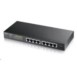 Zyxel GS1900-8HP v3 8-port Desktop Gigabit Web Smart PoE switch: 8x Gigabit metal, IPv6, PoE budget 70W, fanless Kup Teď