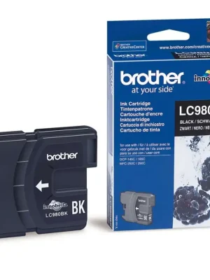 LC980BK - BROTHER ink cartridge pro DCP-165, 365, 375, MFC-295, černý, originál Nakupujte Hned
