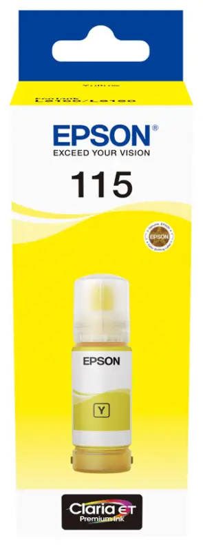Akční Cena C13T07D44A - EPSON inkoustová nádržka 115 pro EcoTank L8160, L8180 - žlutá (Y), originál