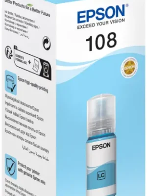 Akční Nabídka C13T09C54A- EPSON 108 inkoustová nádržka pro EcoTank L8050, L18050, 70ml. - světle azurová, originál