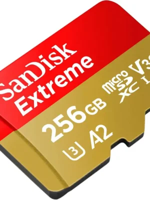 Aktuální SanDisk Extreme Micro SDXC 256GB, 190MB/s A2 UHS-I U3 V30 + SD adaptér - SDSQXAV-256G-GN6MA
