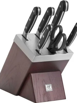 Zwilling Pro samoostřící blok s noži a nůžkami, 7 ks Výhodná Nabídka