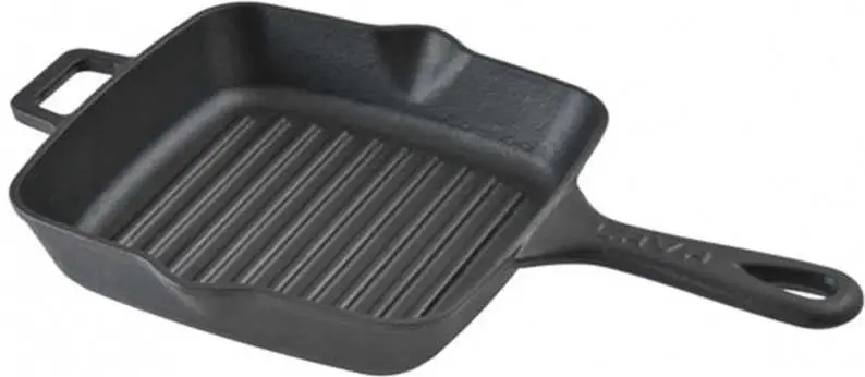 Lava Metal Litinová grilovací pánev 20x20cm Vysoce Kvalitní